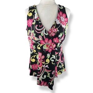 Y2K Babydoll Top Womens Size‎ XL Festival Disco Indie Asymmetrical Hippie USA